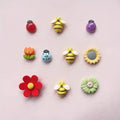10-Piece Plant Cartoon Fridge Magnets – Strong Hold Home Decor