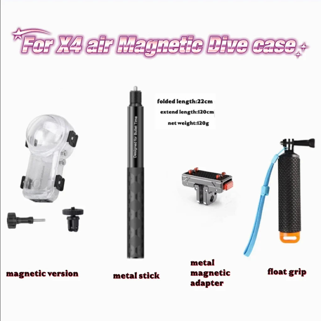 60m Waterproof Dive Housing for Insta360 X4 Air | Underwater Case