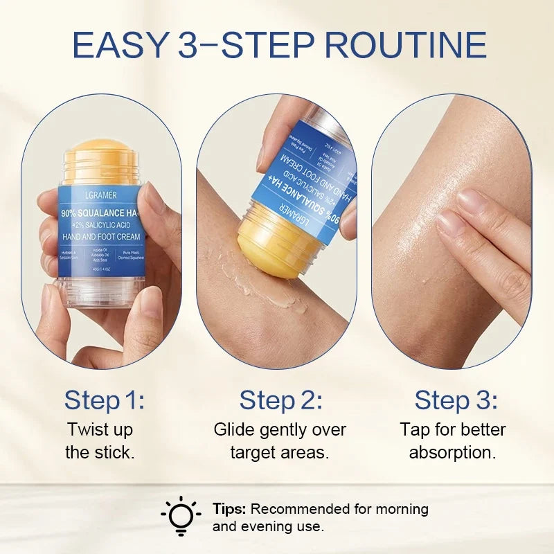 2% Salicylic Acid & 90% Squalane Foot & Hand Cream | LGRAMER