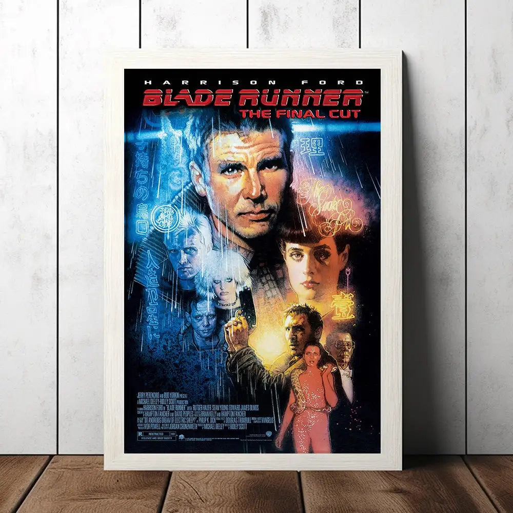 Blade Runner 1982 Vintage Movie Poster Canvas Wall Art Print