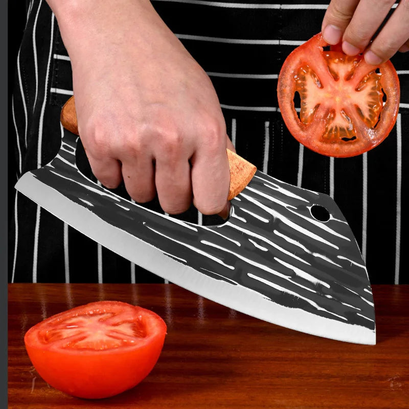 InLeung Forged Stainless Steel Cleaver & Boning Knife 12.5"