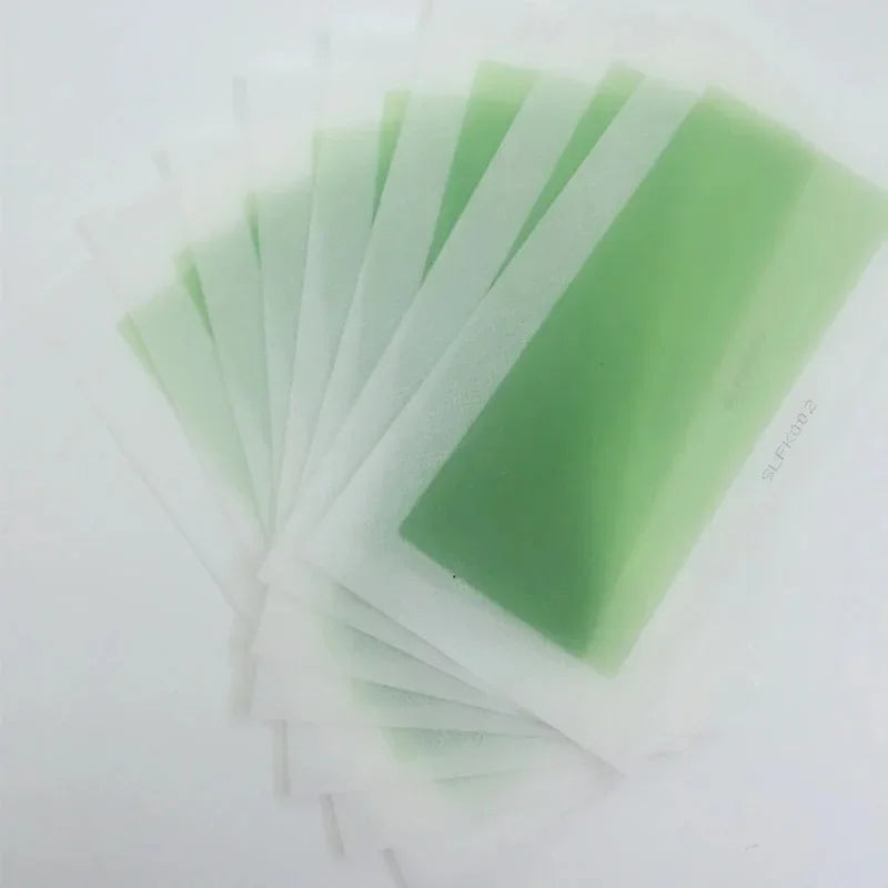 10 Pcs Disposable Non-Woven Wax Strip Papers for Hair Removal