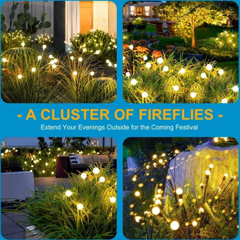 Solar Firefly Stake Light – IP65 Waterproof Garden Path LED