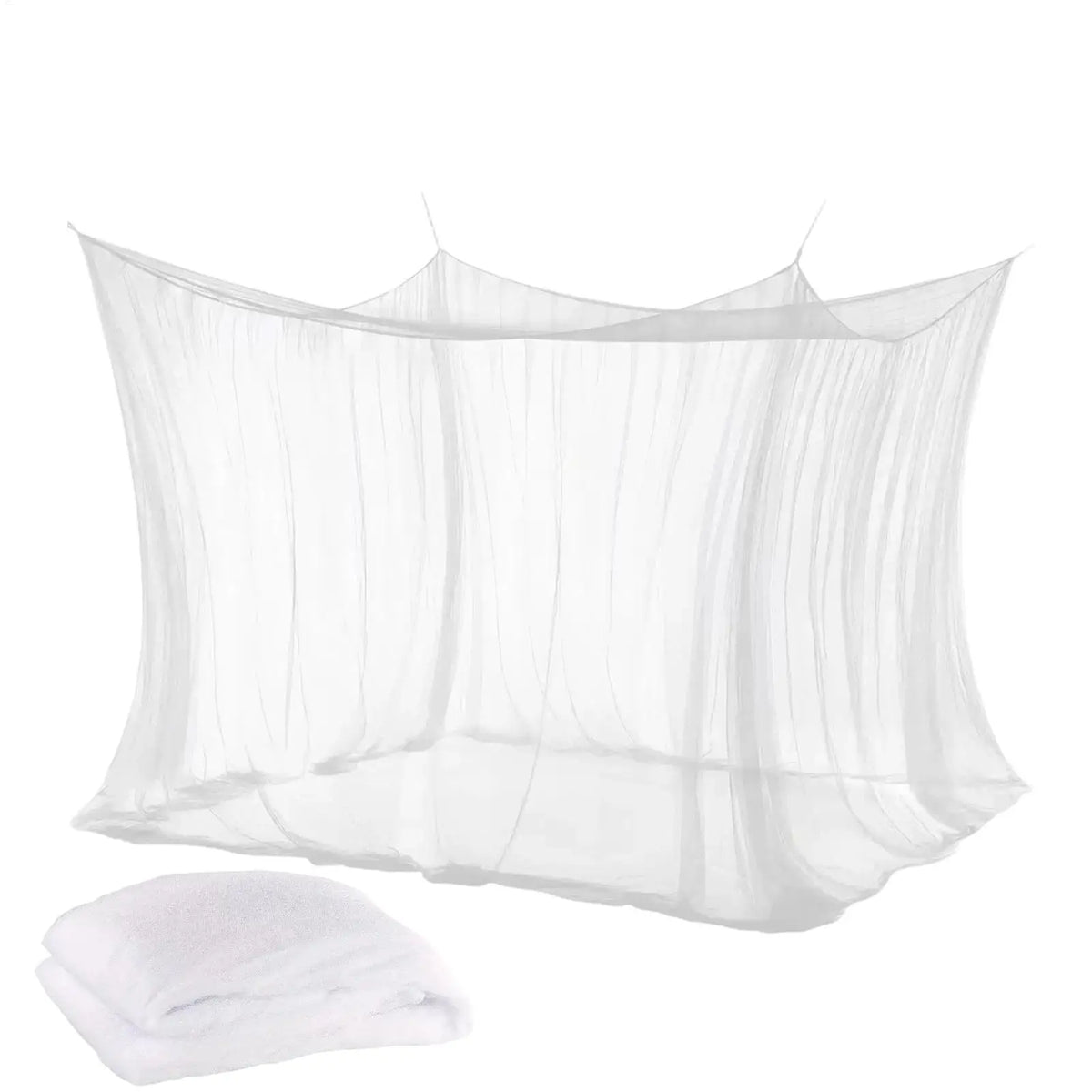 Four-Door Square Canopy Mosquito Net – Bed, Patio & Camping