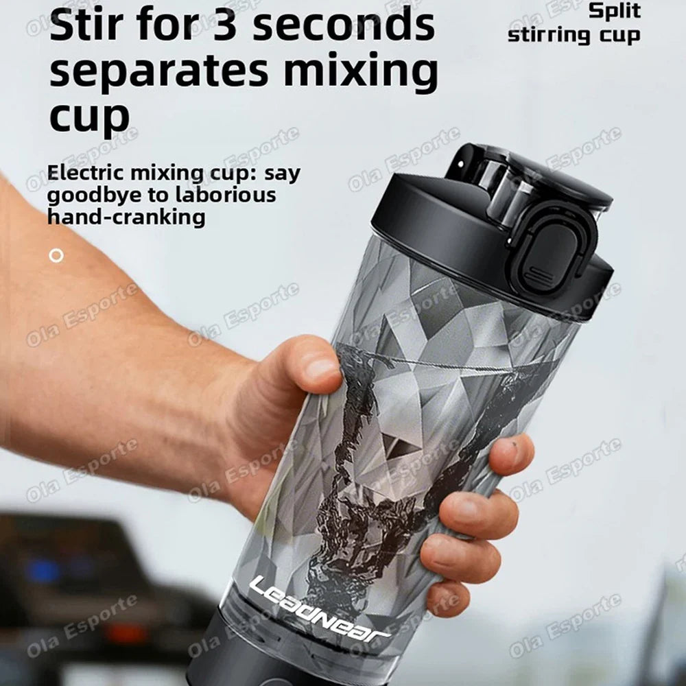 Electric Portable Shaker Bottle USB Rechargeable 630ml Blender