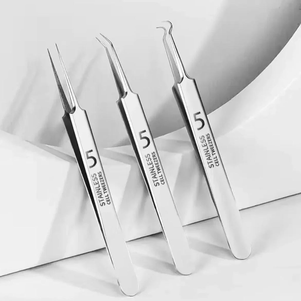 Blackhead Removal Tweezers Set – Stainless Steel Skin Care Tools