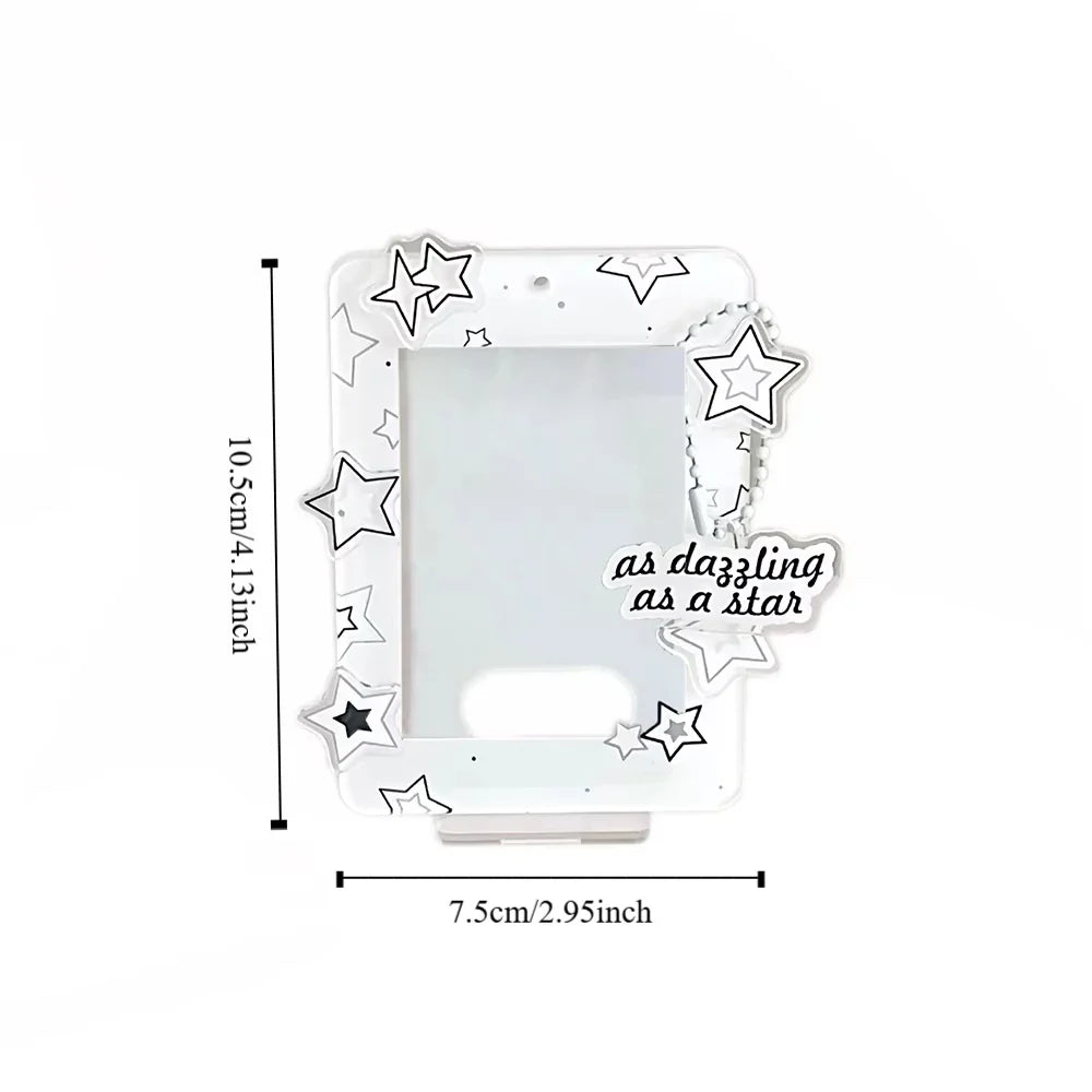Korean Acrylic Idol Card Holder – Polaroid Photo Display Stand
