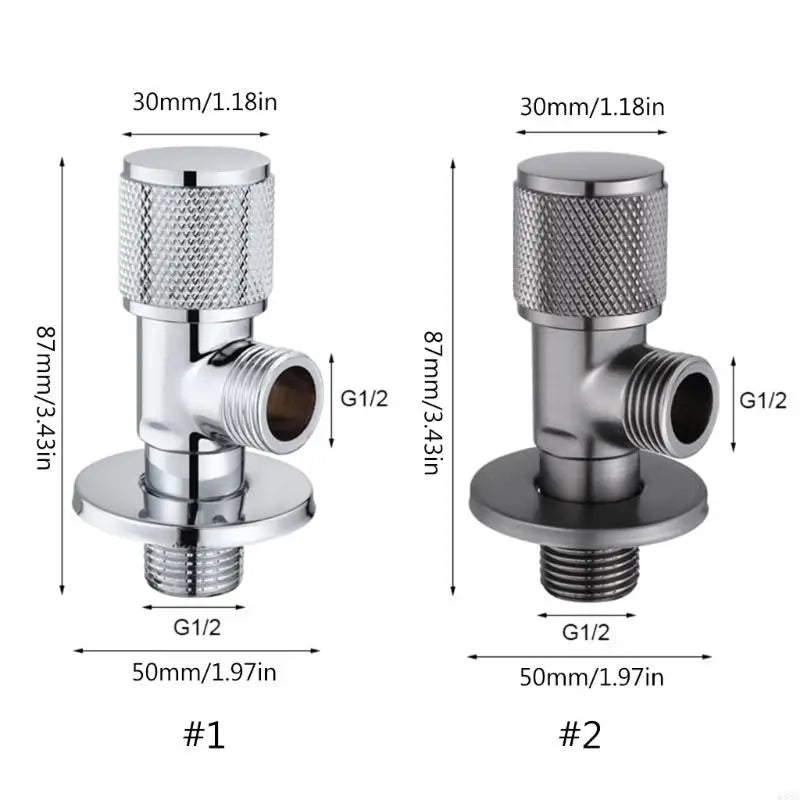 Full Brass Mini Angle Valve | Toilet Shut-Off Inlet Valve