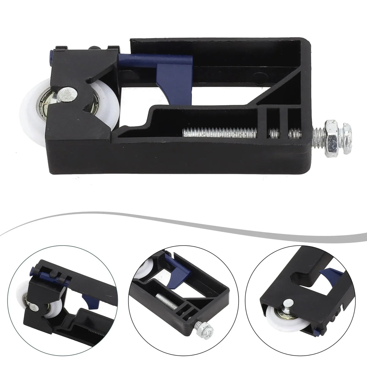 Sliding Door Pulley Core – Nylon Roller Guide Kit for Wooden Doors