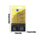 13-Pc HSS Twist Drill Bit Set 1.5–6.5mm | Wood & Metal