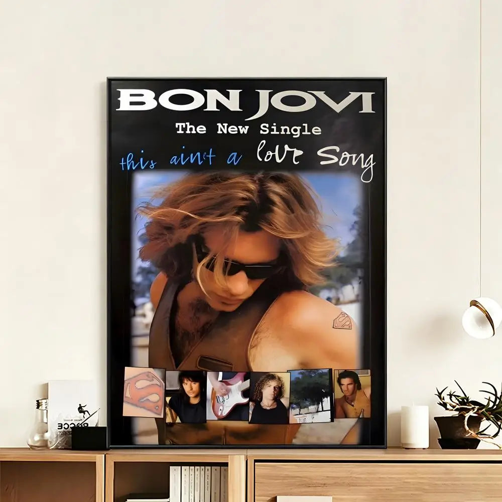 Bon Jovi Rock Band HD Wall Poster – Waterproof Home Decor