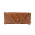 Faux Leather Eyewear Case Portable Snap Button Glasses Box Handmade