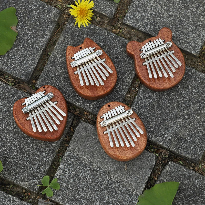 8-Key Mini Kalimba Thumb Piano Keychain – Gift for Kids