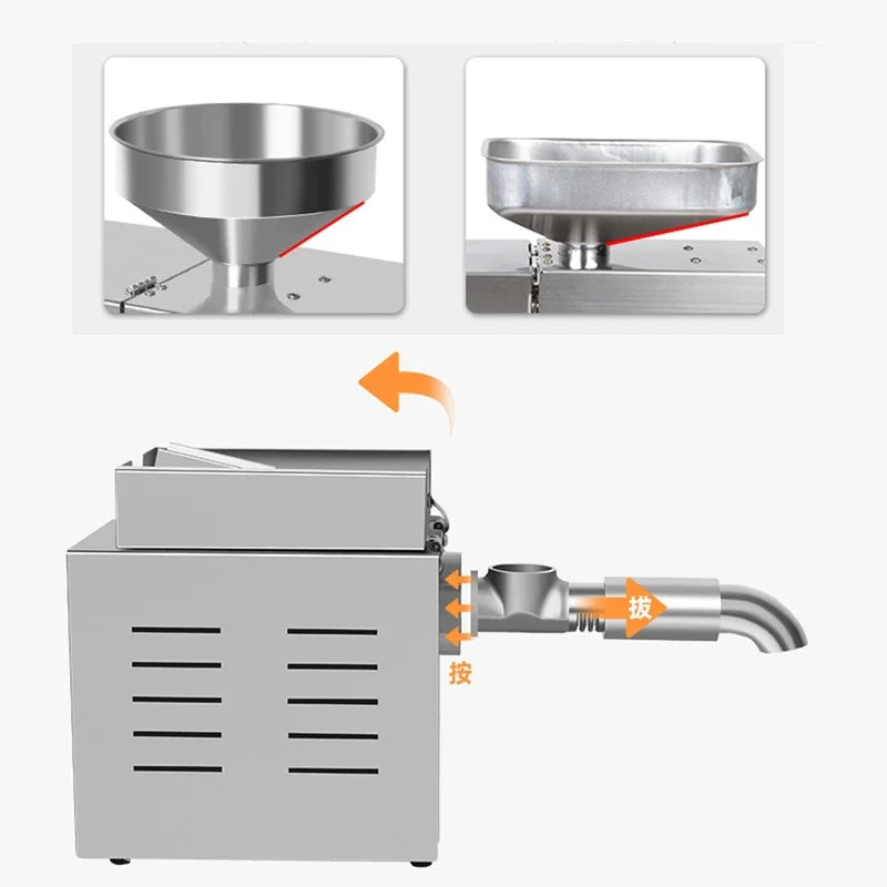 R3 Stainless Steel Oil Press Machine 500–1500W | Home & Commercial