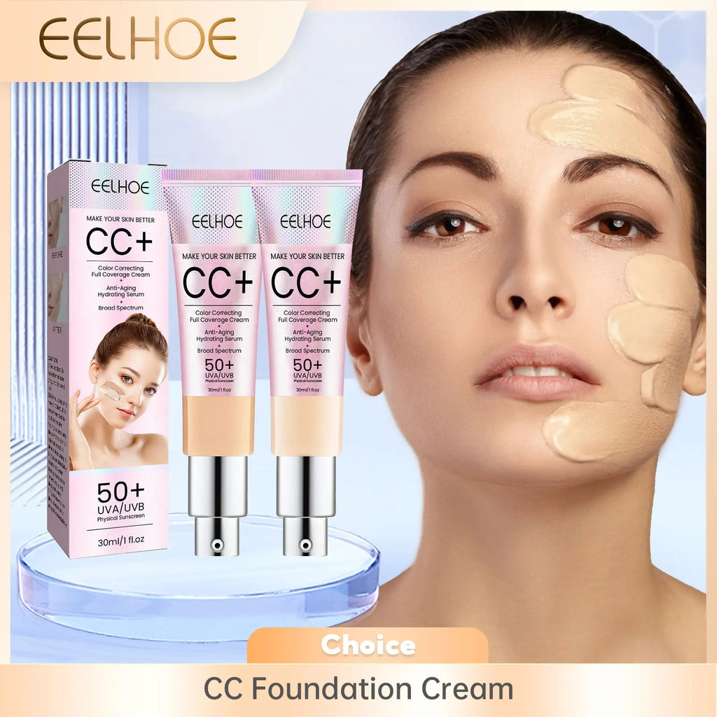 EELHOE CC Foundation Cream – Full Coverage & Brightening 30ml