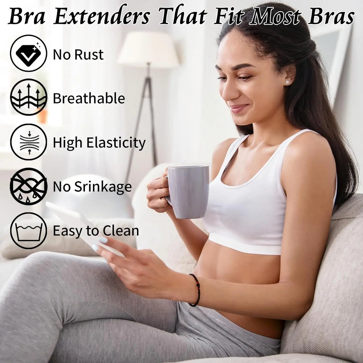 12-Pack Bra Extenders 2/3/4 Hook | Bra Strap Extensions