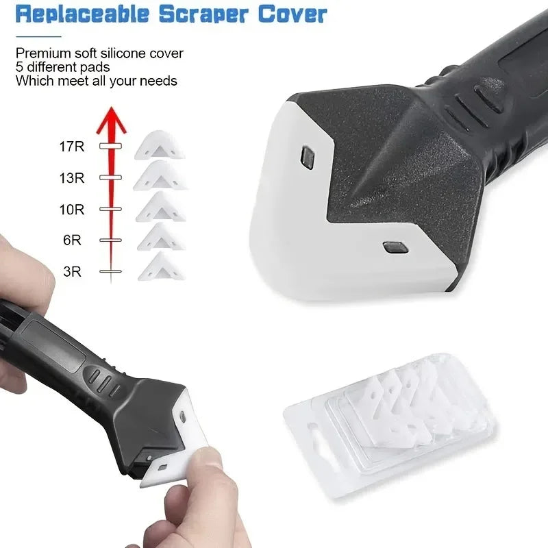 Caulk & Silicone Scraper Tool | Window & Glass Cleaner