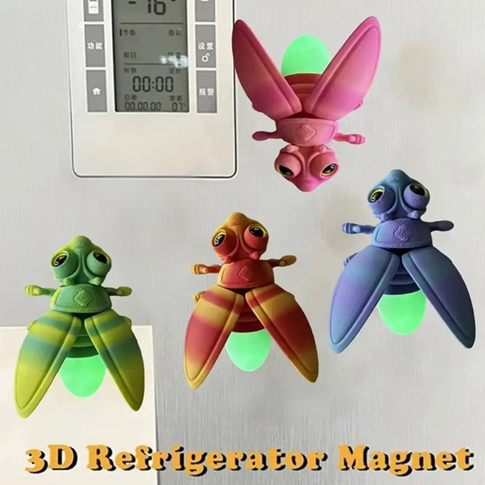 3D Printed Glow-in-the-Dark Firefly Figurine | Desk Decor