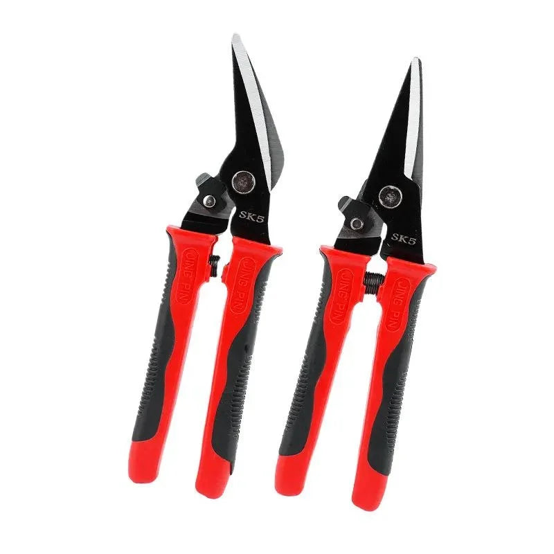 9-Inch Tin Snips – Straight & Curved Sheet Metal Cutter Tool