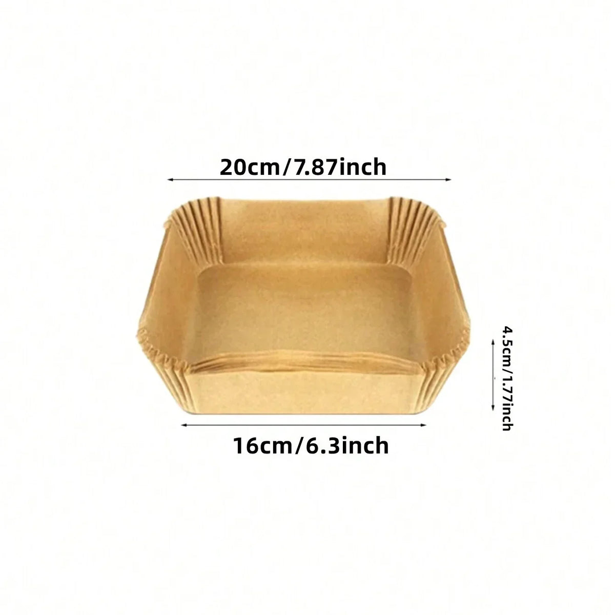 Square Disposable Air Fryer Liners Kitchen Food Tray Oil Paper Party