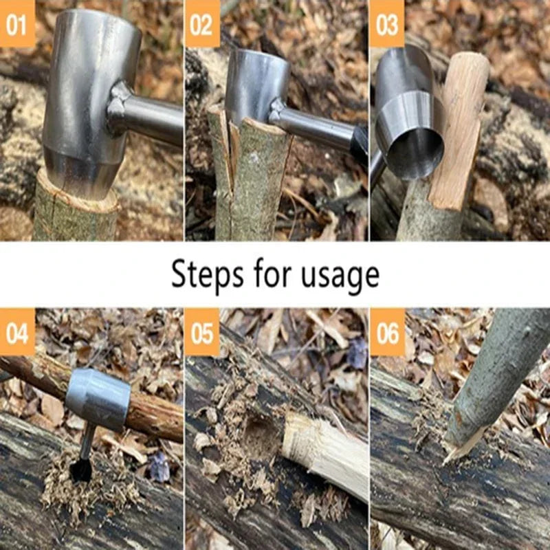 SLADE Hand Auger Drill Bit – Bushcraft & Camping Wood Tool