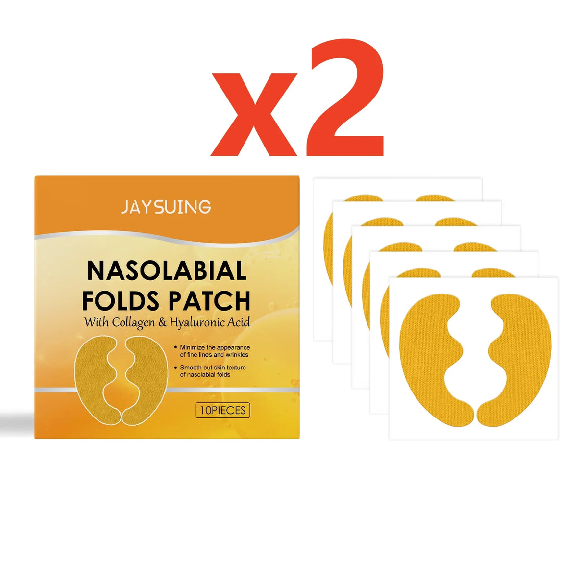 Hyaluronic Collagen Anti-Wrinkle Patches – 10 Pack Face Lift