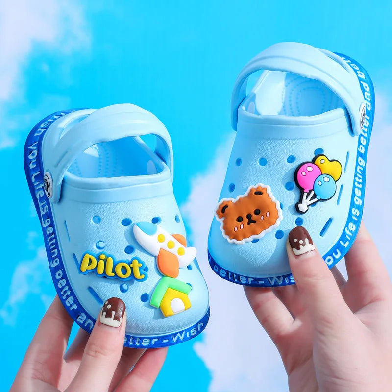 Kids Cartoon Flip Flops | Boys & Girls Beach Slippers