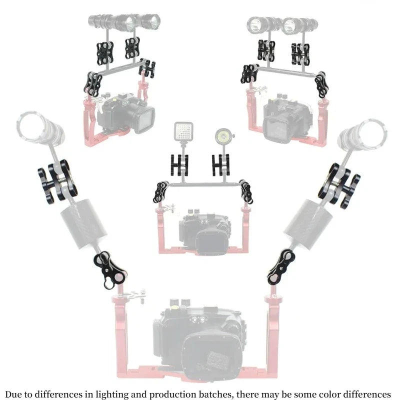Underwater Ball Head Arm Clip Bracket for GoPro, DJI & SLR