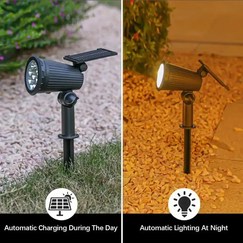 9 LED Solar Spotlight Outdoor IP65 Waterproof Garden Lawn Lamp