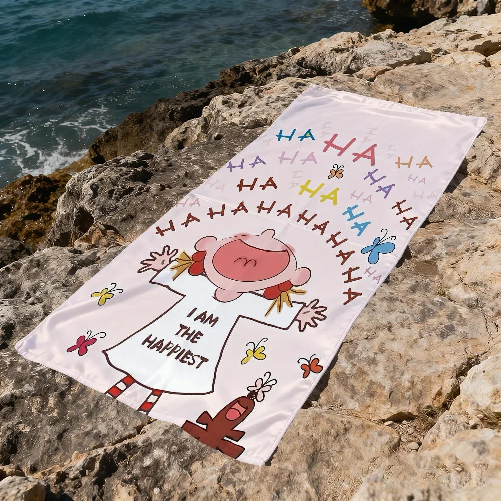 CoCo Cartoon Quick-Dry Beach Towel | Soft, Absorbent, 11 Sizes
