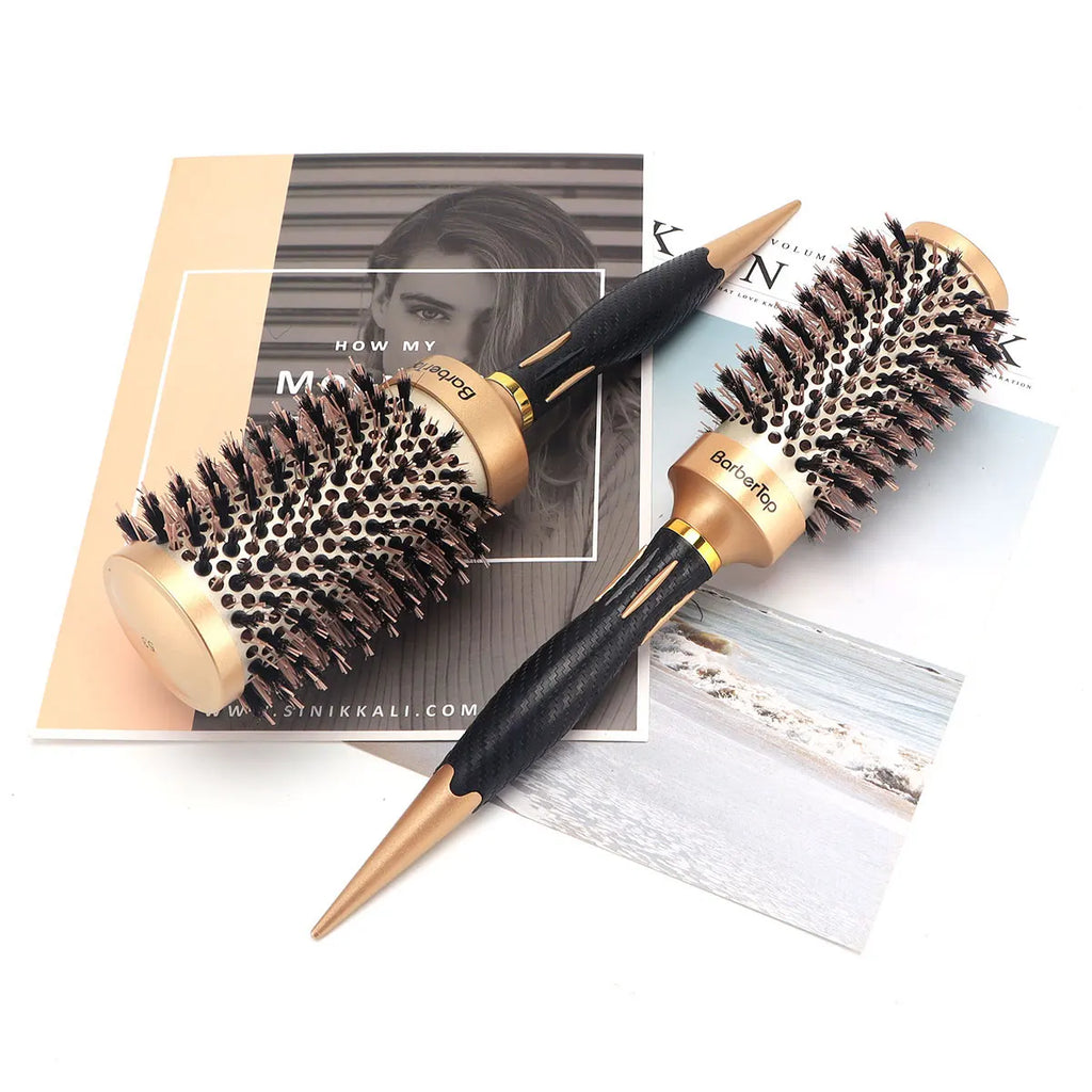 Anti-Static Round Hair Comb | Salon Styling Brush for Curls