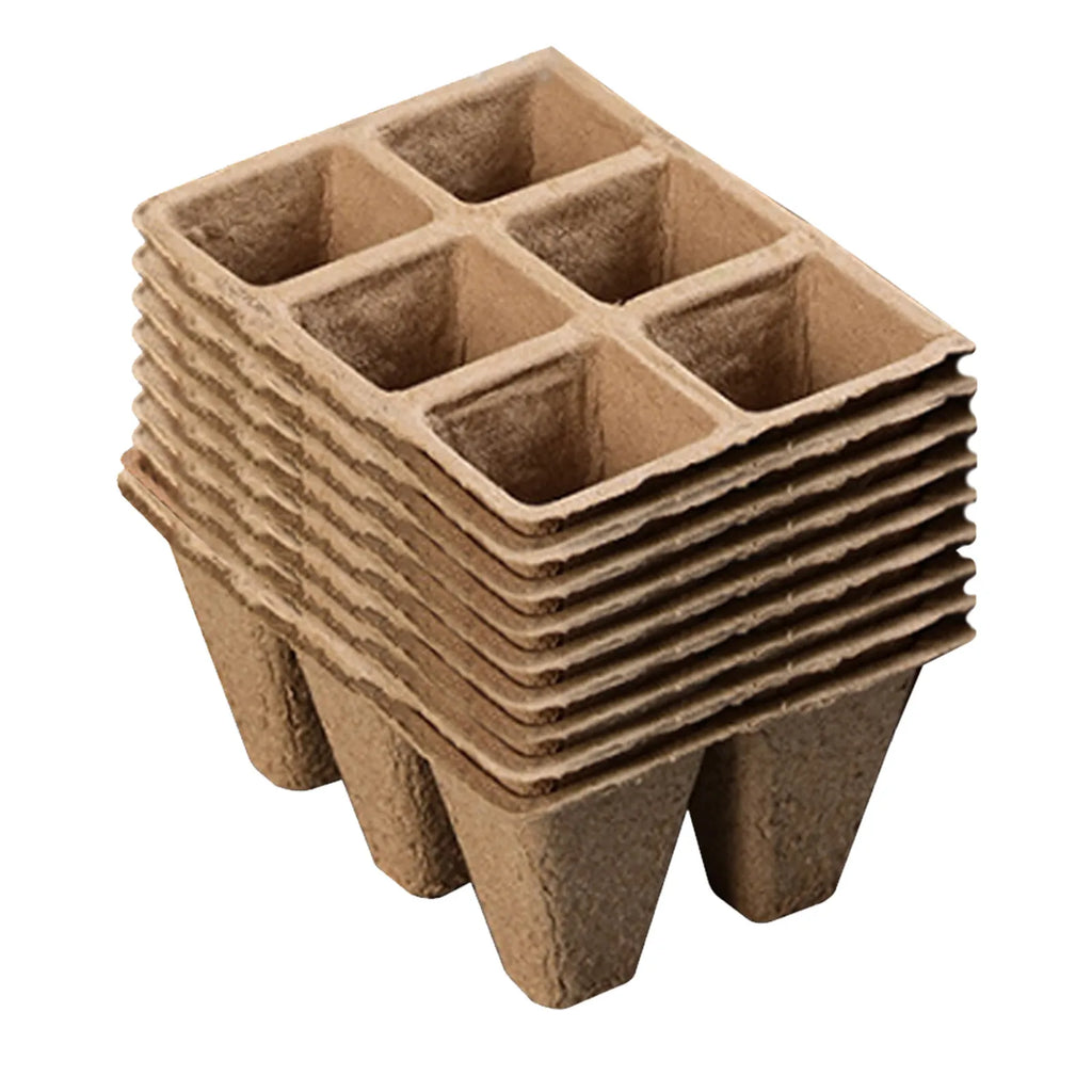 Biodegradable Peat Pots Seed Starter Trays 10/20 Pack