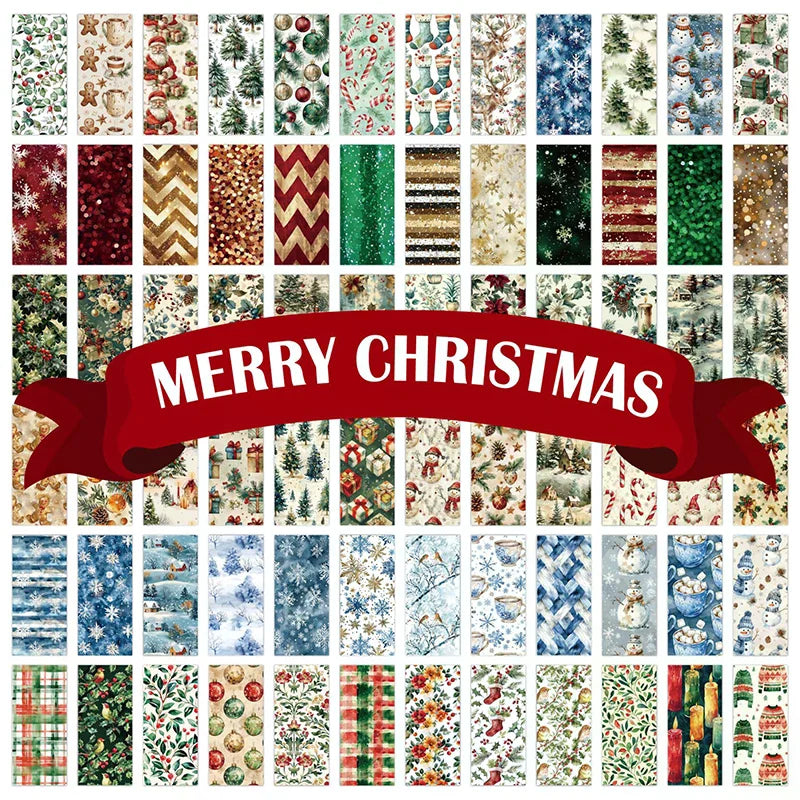 Christmas Scrapbook Paper Pad 6x6 | 12 Sheets 160gsm Acid-Free