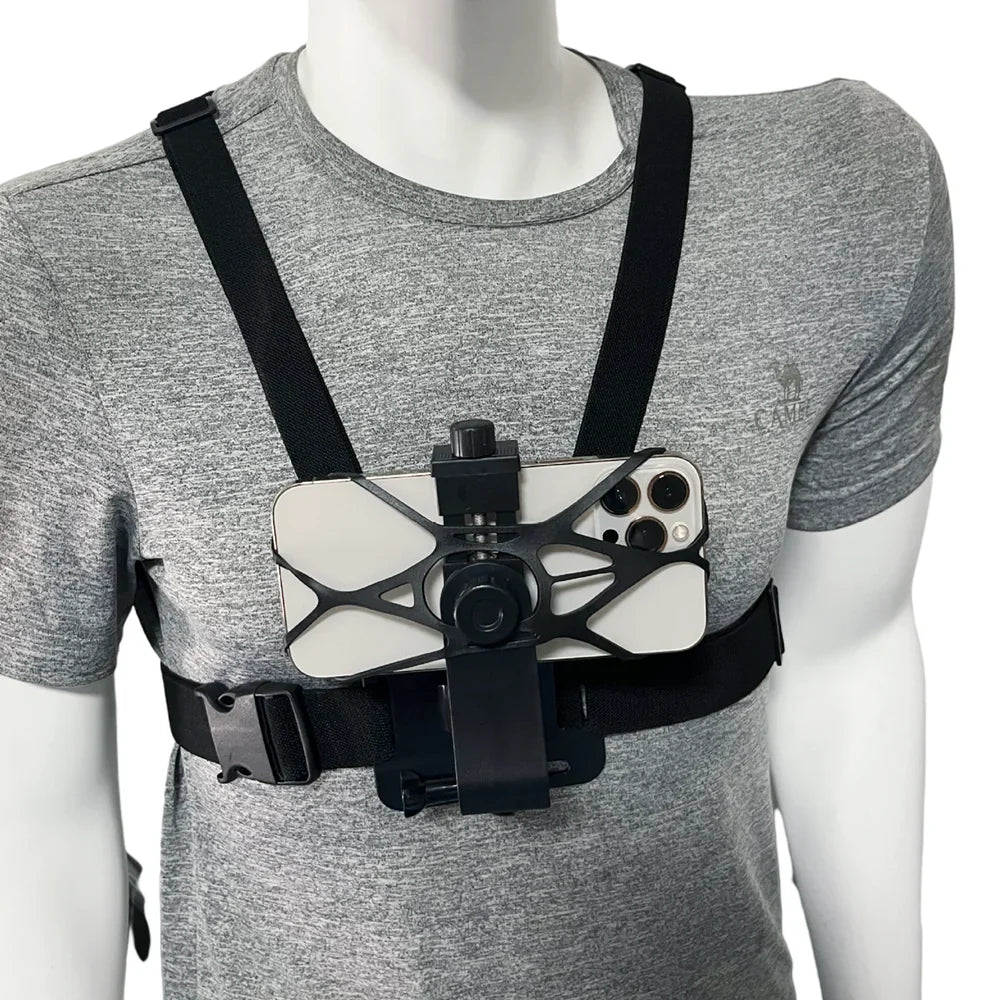 Chest Strap Mount for GoPro, DJI & iPhone – 360° POV