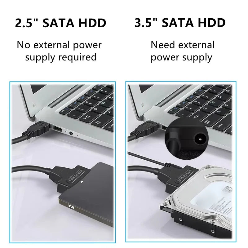 USB 3 0 SATA Adapter Cable 5 SSD HDD III Hard Drive Disk Support UASP