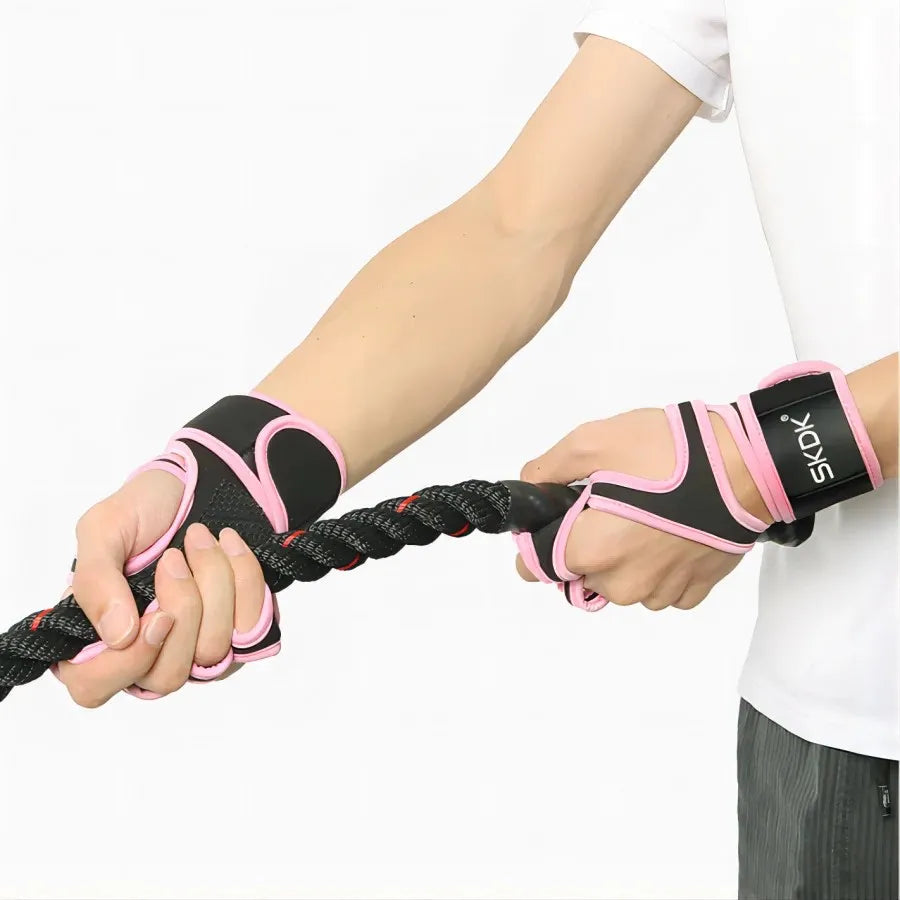 1 Pair Weightlifting Gloves Diving Cloth Sports Palm Wrist Silicone