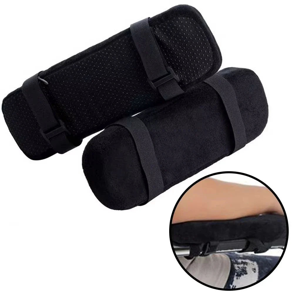 Office Chair Arm Pads Soft PU Sponge Rest Desk Gaming Cover Elbow