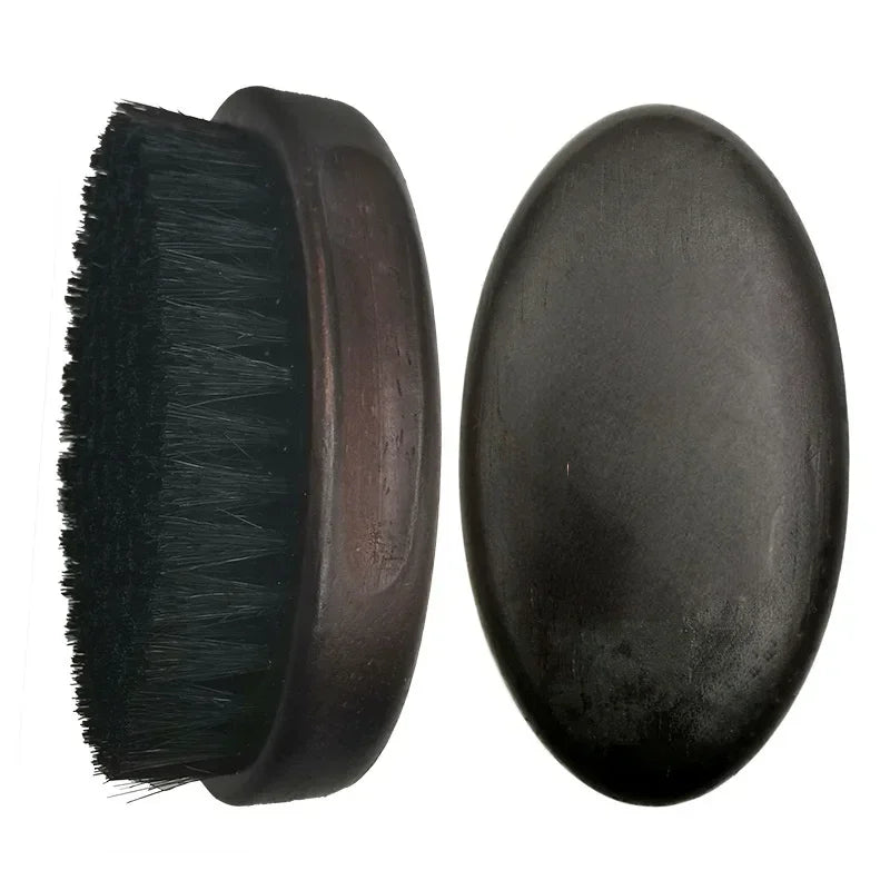 Men's Boar Bristle Beard Brush & Wood Comb Kit with Gift Bag