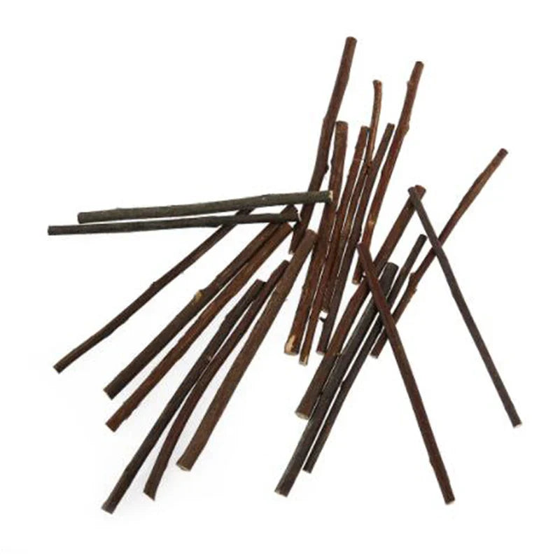 Miniature Wooden Sticks Fairy Garden Plant Support DIY Natural Craft