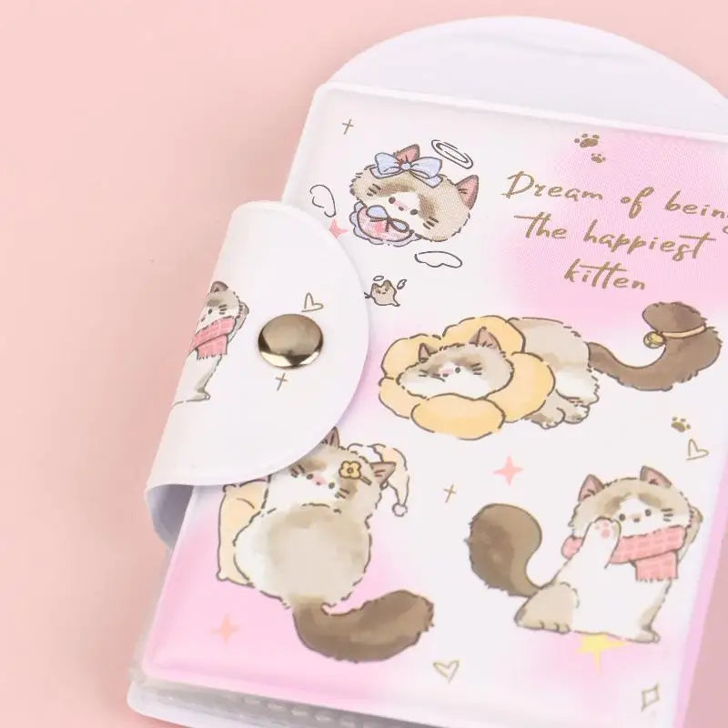 Cartoon 28 Card Slots Photo Binder 3-inch Kpop Album Postcard