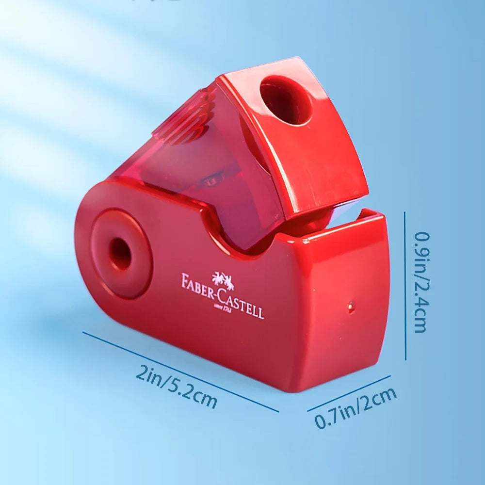 German Pencil Sharpener Small Single Hole Students Plastic Colored Art