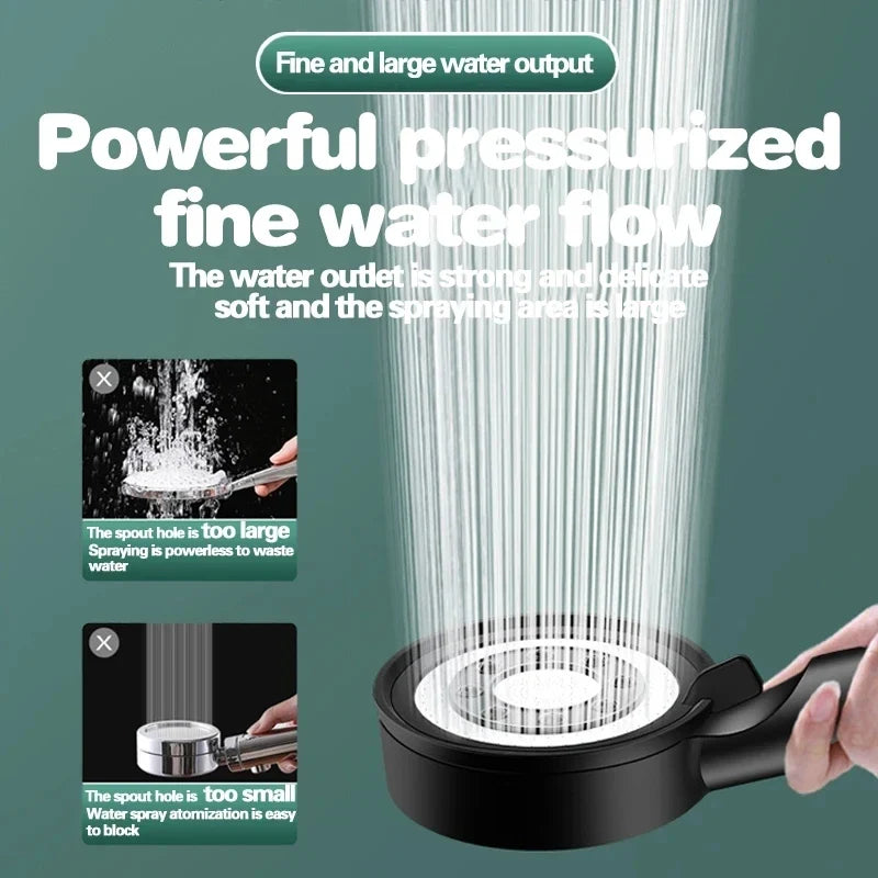 5-Mode High Pressure Handheld Shower Head Set | Water Saving