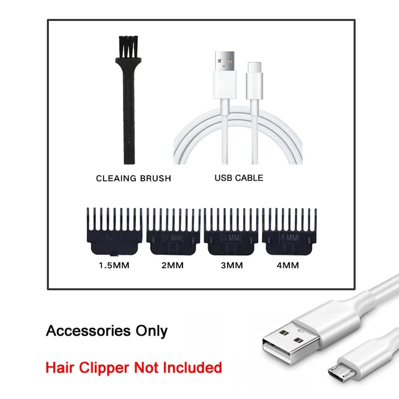 Men's Vintage Hair Clipper T9 Professional Portable Electric