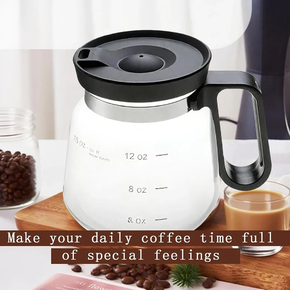 Coffee Pot Shaped Glass Mug 16oz | Borosilicate Drinkware