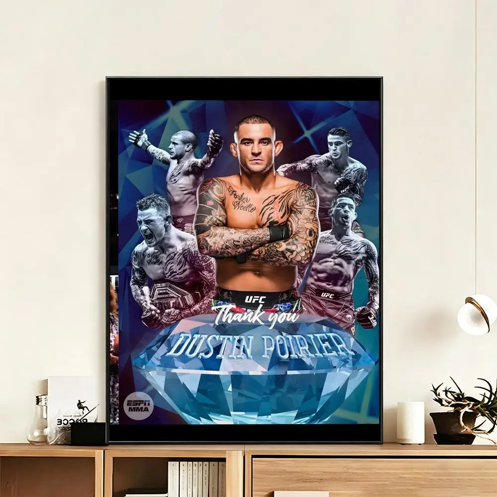 Dustin Poirier HD Poster – Waterproof Sticky Wall Art Decor
