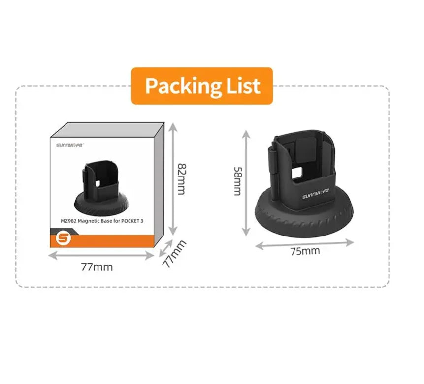 Magnetic Adapter & Desktop Base for DJI Osmo Pocket 3