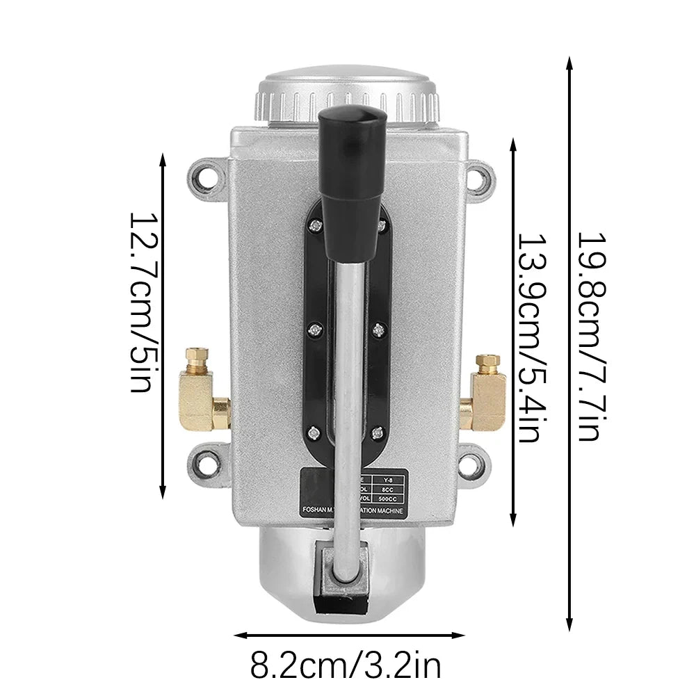 Manual Double Outlet Lubrication Oil Pump – CNC & Lathe