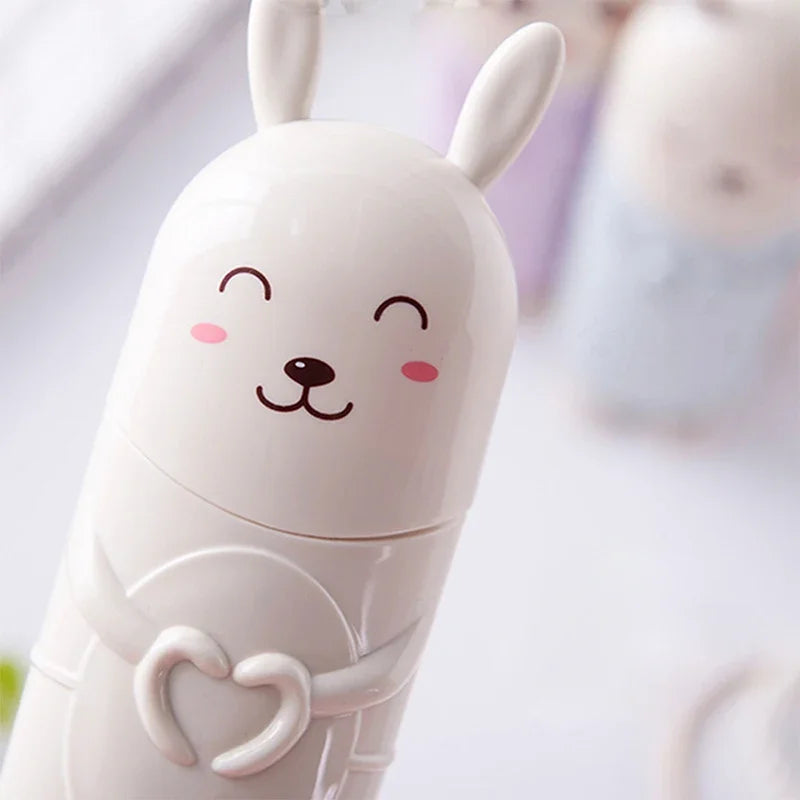 Portable Travel Toothbrush Case & Toothpaste Holder – Rabbit