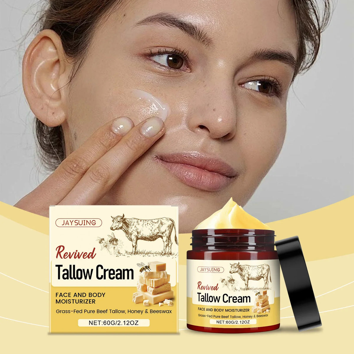 Jaysuing Tallow Honey Moisturizing Cream 60g – Face & Body