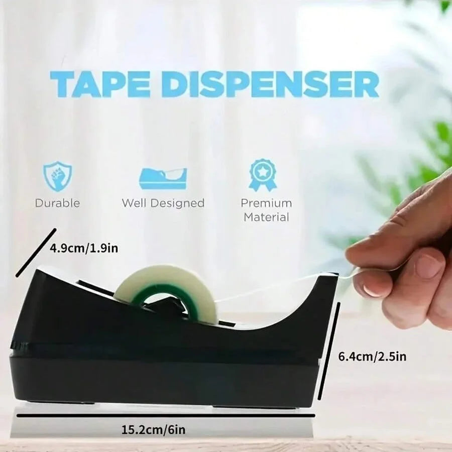 Heavy Duty Desktop Tape Dispenser with Non-Slip Base